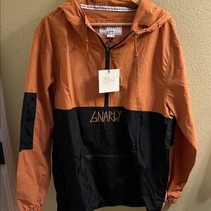 Gnarly Orange and Black Windbreaker